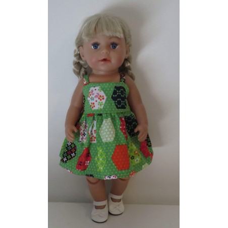 zonnejurk groen baby born 43cm