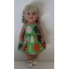 zonnejurk groen baby born 43cm