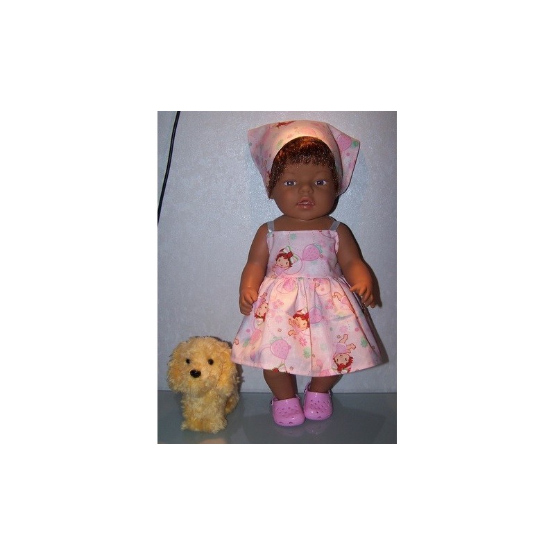 zonnejurk strawberry shortcake baby bubbels baby born 43cm