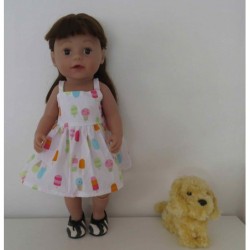 zonnejurk ijsjes baby born 43cm
