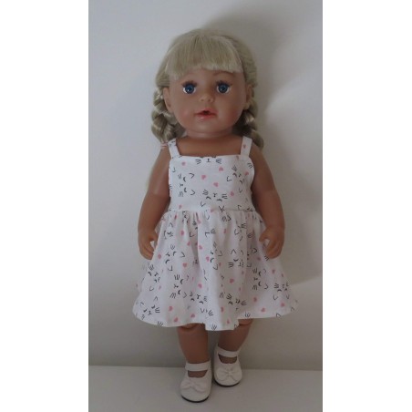 zonnejurk kat baby born 43cm