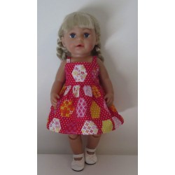 zonnejurk rood baby born 43cm
