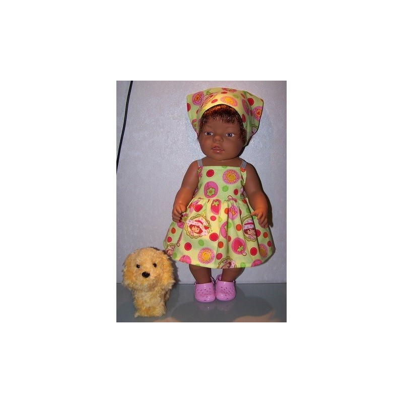 zonnejurk strawberry shortcake gieter  baby born 43cm