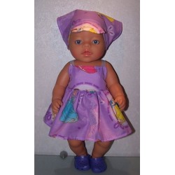 zonnejurk disney prinsessen lila baby born 43cm