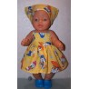 zonnejurk donald duck geel baby born 43cm