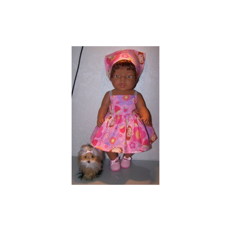 zonnejurk strawberry shortcake sweetie pie baby born 43cm