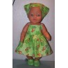 zonnejurk pebbels groen baby born 43cm