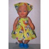 zonnejurk donald duck groen baby born 43cm