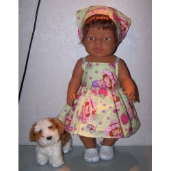 zonnejurk strawberry shortcake groen baby born 43cm