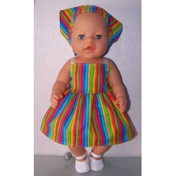 zonnejurk gestreept baby born 43cm