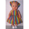 zonnejurk gestreept baby born 43cm