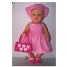 zonnejurk roze baby born 43cm