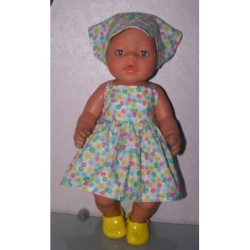zonnejurk gebloemd baby born 43cm