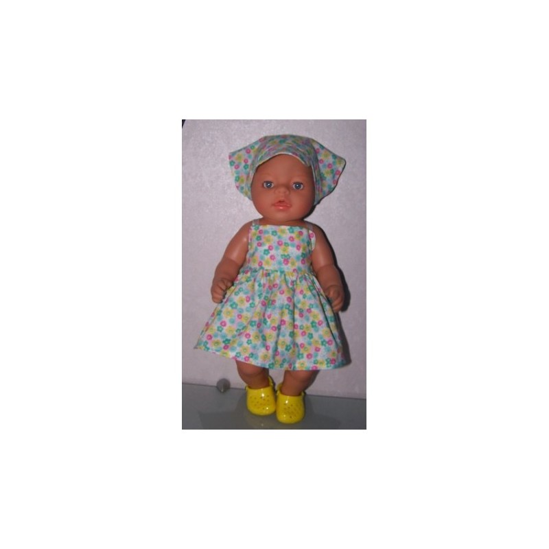 zonnejurk gebloemd baby born 43cm