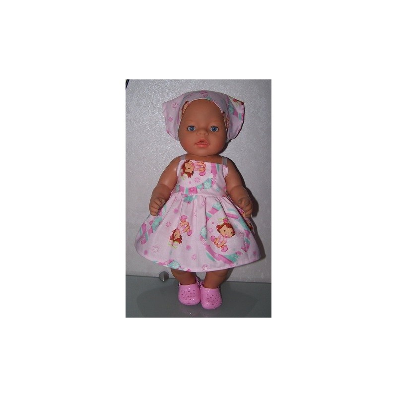 zonnejurk strawberry shortcake baby baby born 43cm