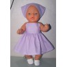 zonnejurk lila stippen baby born 43cm