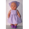 zonnejurk lila gebloemd baby born 43cm