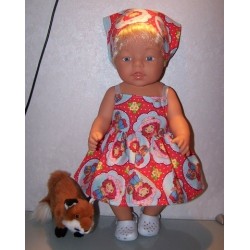 zonnejurk strawberry shortcake aardbeien baby born 43cm