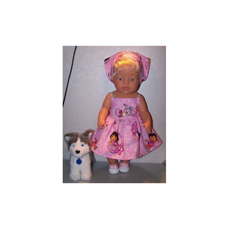 zonnejurk dora sterren baby born 43cm