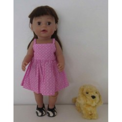 zonnejurk roze baby born 43cm
