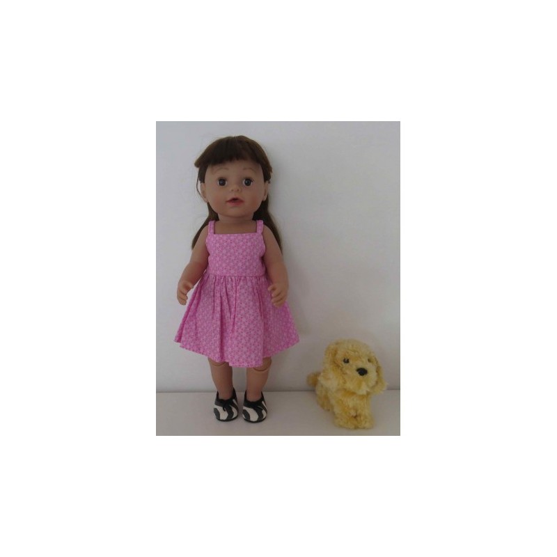 zonnejurk roze baby born 43cm