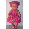 zonnejurk roze matroeska baby born 43cm