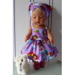 zonnejurk dora paraplu baby born 43cm