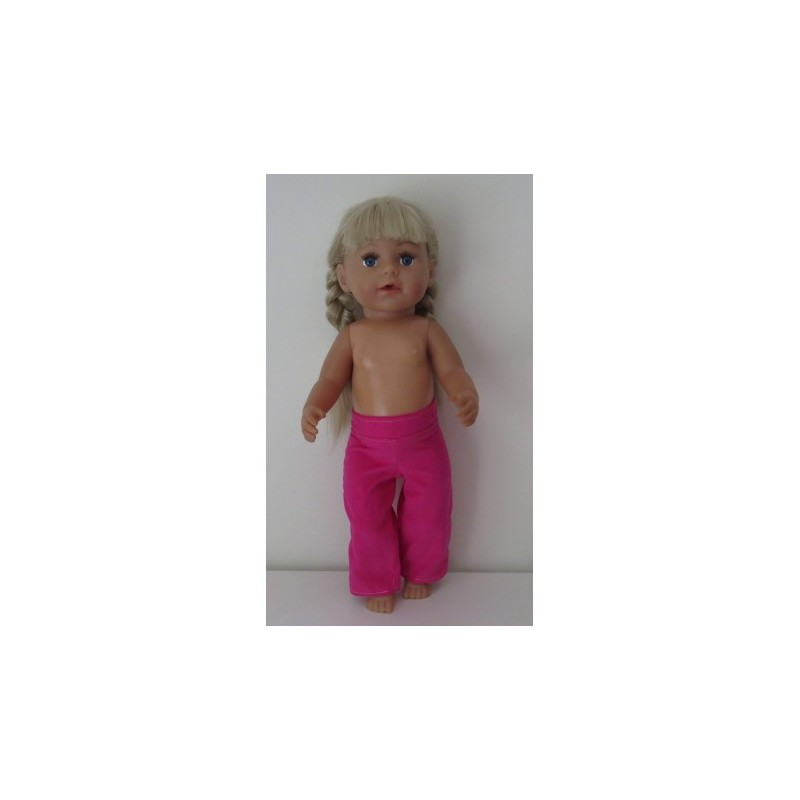 lange broek hard roze baby born 43cm