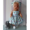 zonnejurk blauw ijsjes baby born 43cm