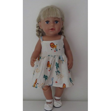 zonnejurk leeuwen baby born 43cm