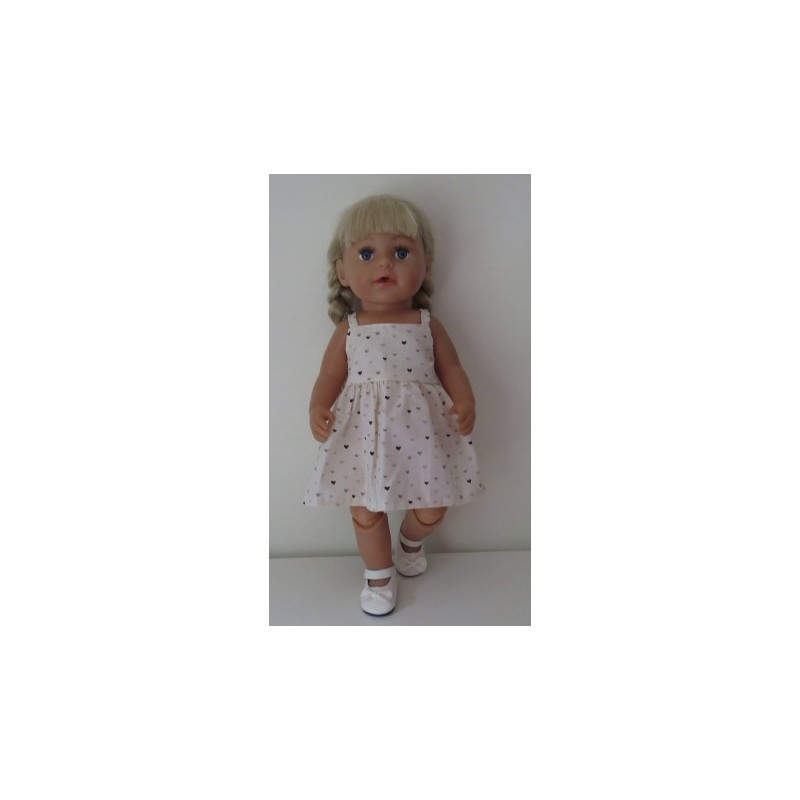 zonnejurk hartjes baby born 43cm