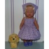 zonnejurk paars geruit baby born 43cm