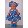 zonnejurk blauw hello kitty baby born 43cm