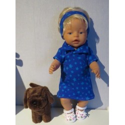 polojurk blauw sterren baby born 43cm