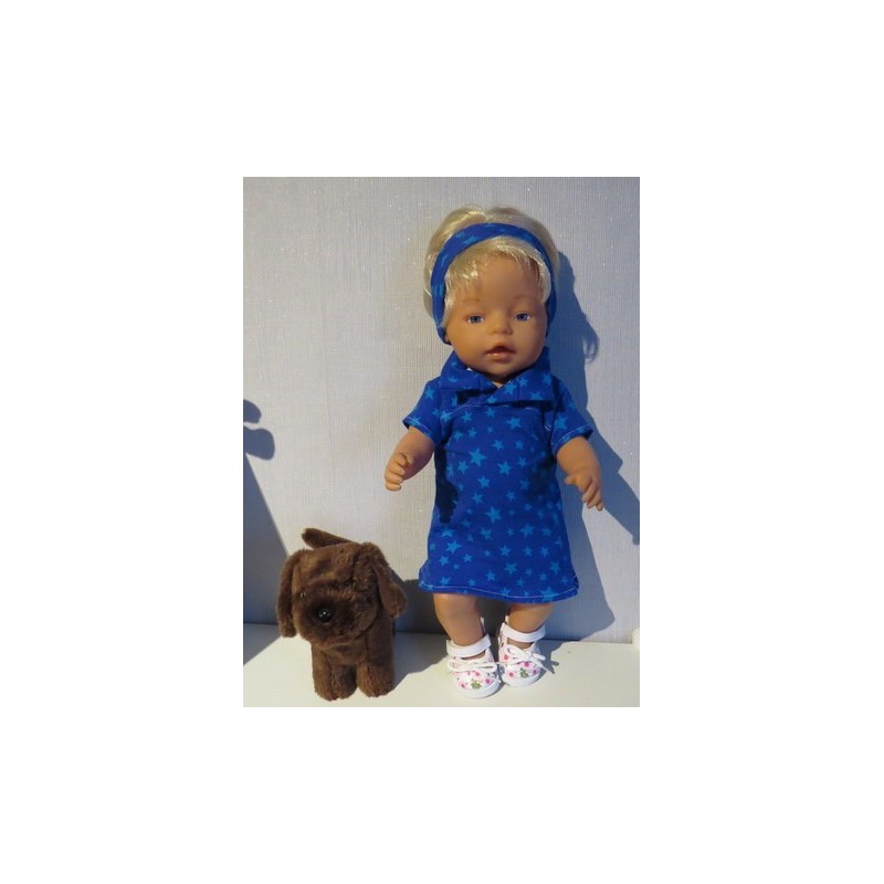 polojurk blauw sterren baby born 43cm