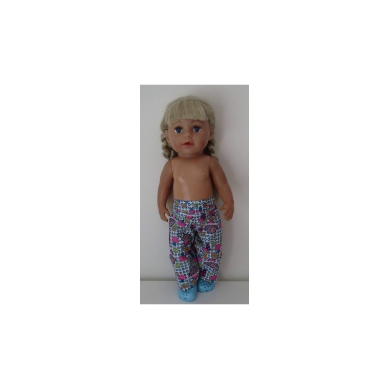 lange broek paddestoelen baby born 43cm