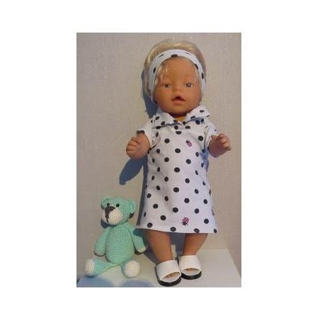 polojurk blauw lieveheersbeestjes baby born 43cm