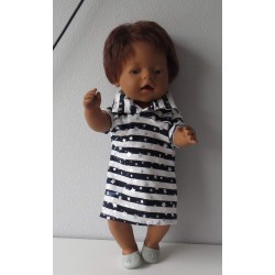 polojurk blauw sterren baby born 43cm