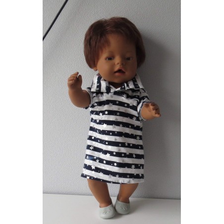 polojurk blauw sterren baby born 43cm