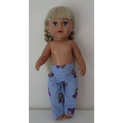 lange broek blauw jet baby born 43cm