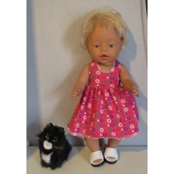 tricotjurk setje hard roze baby born 43cm