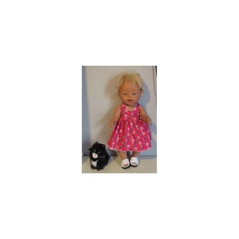 tricotjurk setje hard roze baby born 43cm