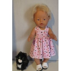 tricotjurk setje licht roze baby born 43cm