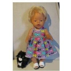 tricotjurk setje grijs haaien baby born 43cm