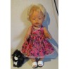 tricotjurk setje roze olifanten baby born 43cm