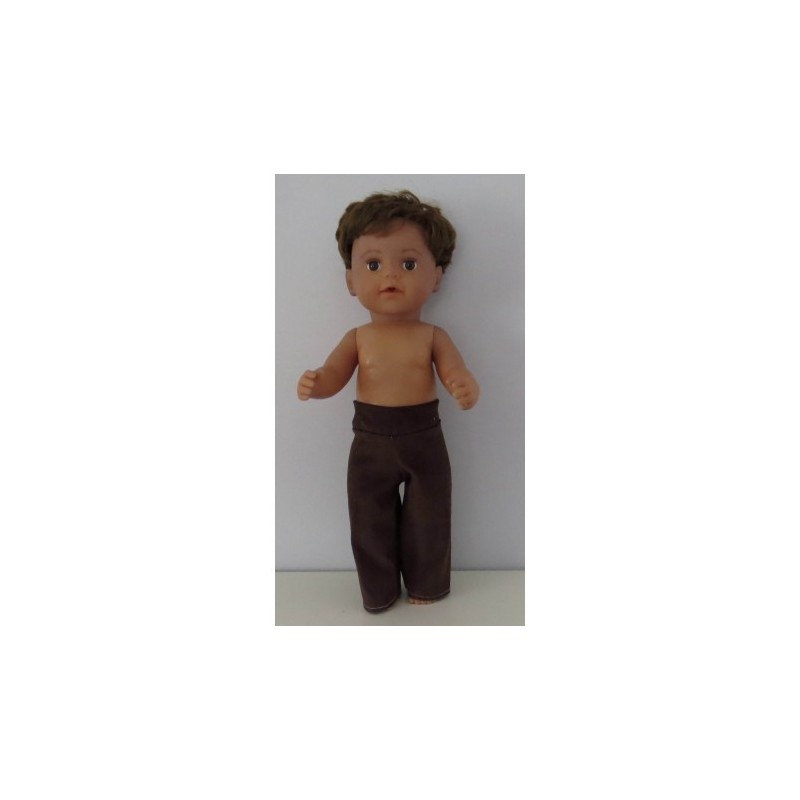 lange broek donker bruin baby born 43cm