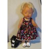 tricotjurk setje donker bruin paddestoelen baby born 43cm
