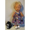 tricotjurk setje grijs uilen baby born 43cm