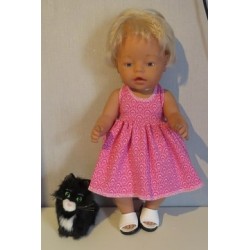 tricotjurk setje hard roze baby born 43cm