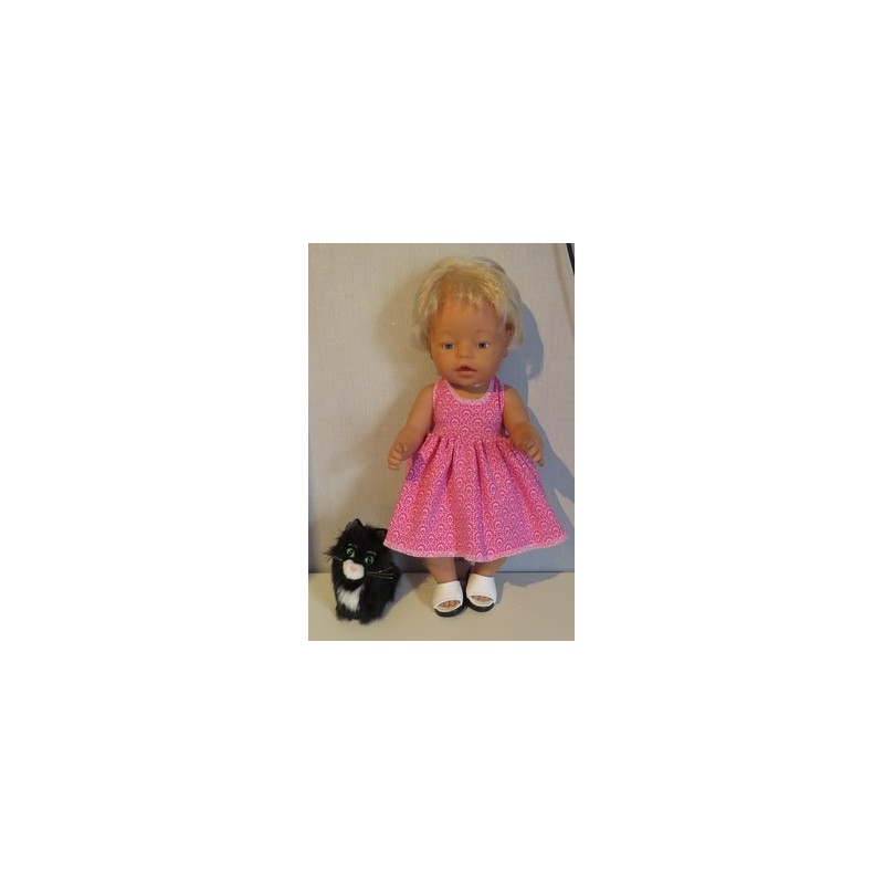 tricotjurk setje hard roze baby born 43cm